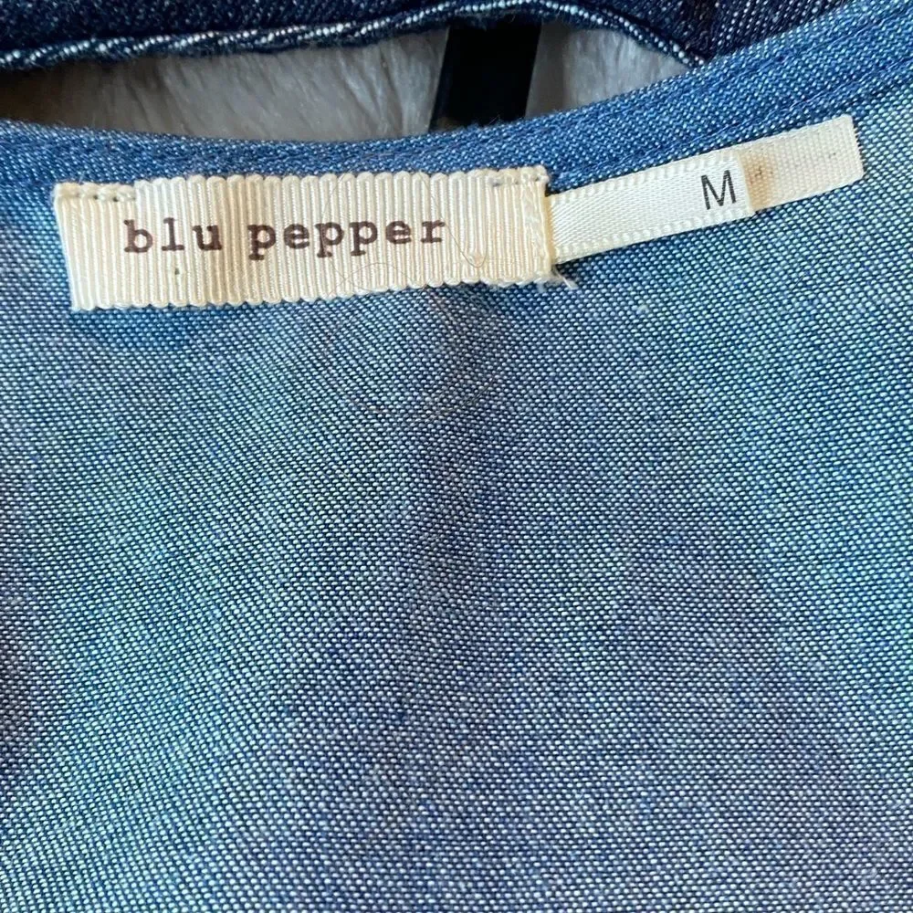 Blu Pepper Denim Cold Shoulder Dress - Picture 10 of 12